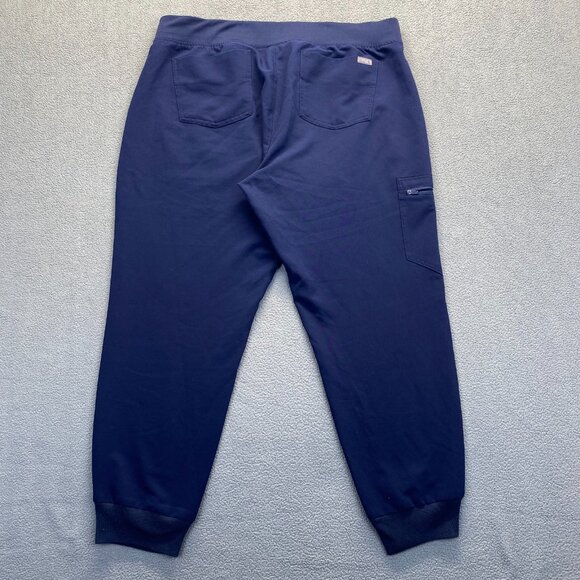 Figs Pants Womens XL/P Blue Scrub Bottom Zamora Jogger Nurse Workwear,Pockets - Picture 12 of 16